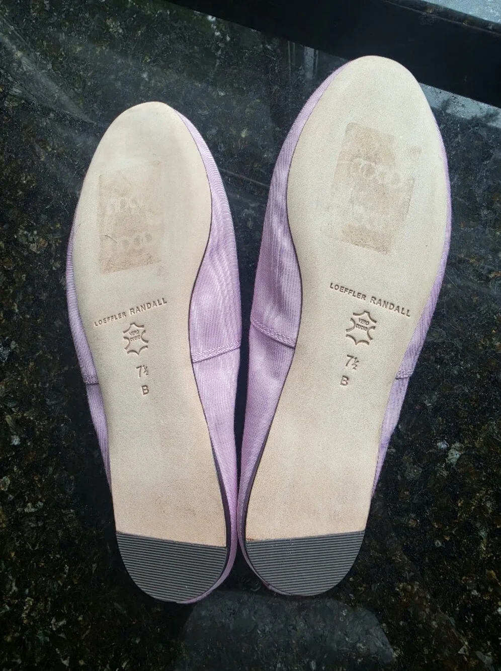 Loeffler Randall Landon Ballet Flat in Powder Pink Moiré Sz 7.5